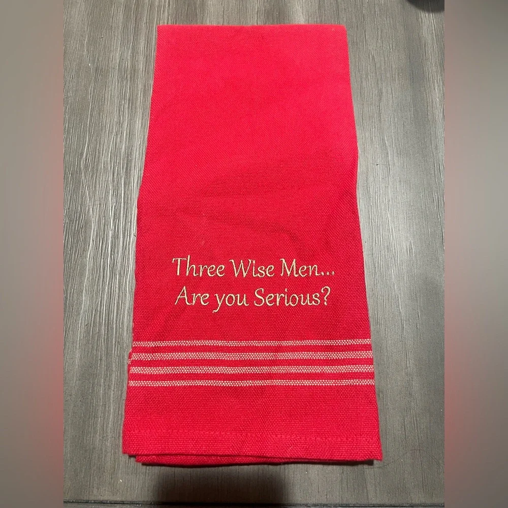Funny Holiday hand towel